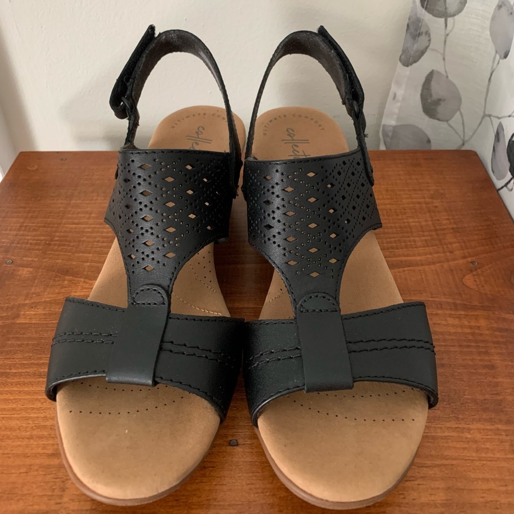 Clarks Valarie Mindi Heeled Sandals sz 8
